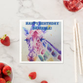 Cute Giraffe Dierentuin Dierendecoratie Servetjes Servet (Insitu)