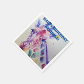 Cute Giraffe Dierentuin Dierendecoratie Servetjes Servet (Hoek)