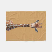 Cute giraffe face fleece deken (Voorkant (Horizontaal))