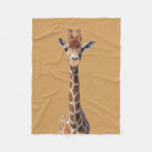 Cute giraffe face fleece deken (Voorkant)