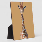 Cute giraffe face fotoplaat (Zijkant)