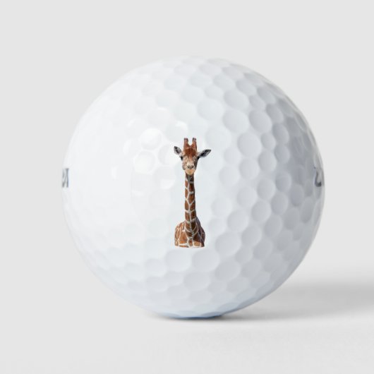 Cute giraffe face golfballen (Voorkant)
