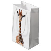 Cute giraffe face klein cadeauzakje (Achterkant Gekanteld)