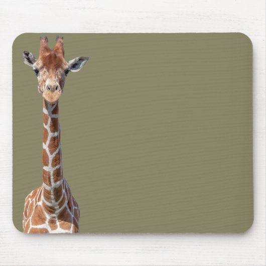 Cute giraffe face muismat (Voorkant)