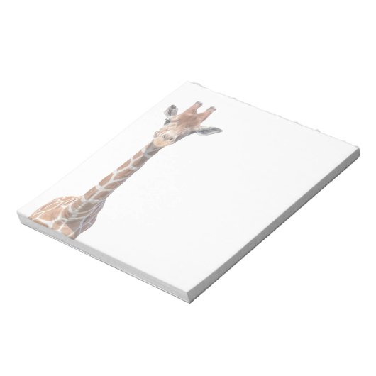 Cute giraffe face notitieblok (Linkerzijde)