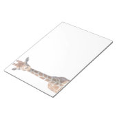 Cute giraffe face notitieblok (Schuin)