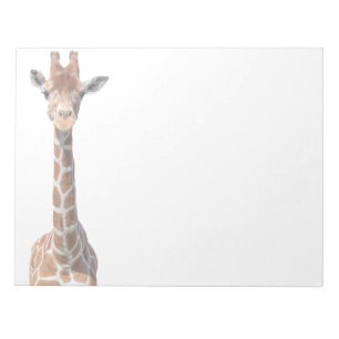 Cute giraffe face notitieblok