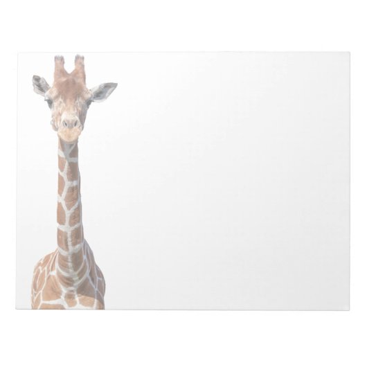 Cute giraffe face notitieblok (Voorkant)