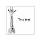 Cute giraffe face rubberstempel (Afrduk)