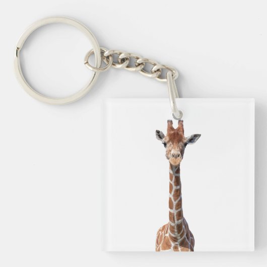 Cute giraffe face sleutelhanger (Voorkant)