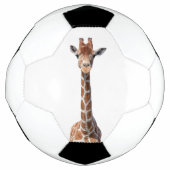 Cute giraffe face voetbal (Voorkant)