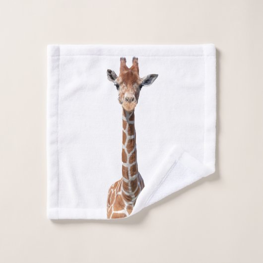 Cute giraffe face washandje (Wasdoekje)