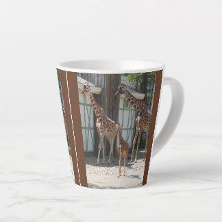 Cute Giraffe Familie Design Latte Mok