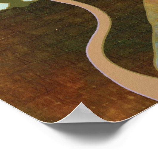 Cute Giraffe Family Poster (Hoek)