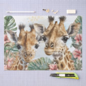 Cute Giraffe Floral Waterverf Tissuepapier (Craft)