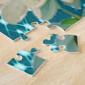 Cute Giraffe Flowers Legpuzzel (Zijkant)