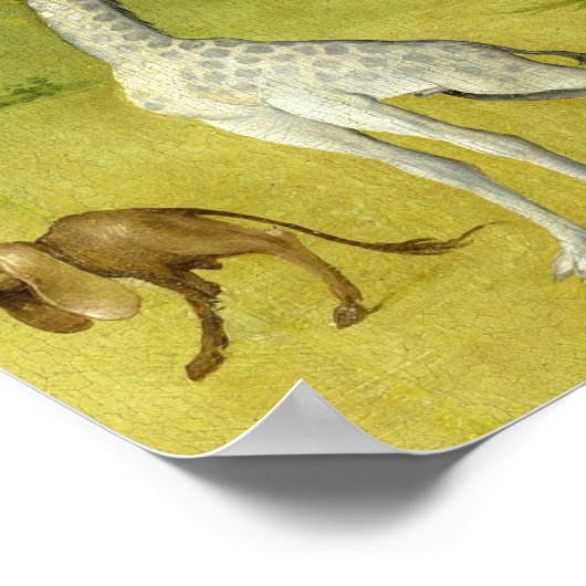 Cute Giraffe Garden Earthly Delights By Bosch Poster (Hoek)