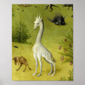 Cute Giraffe Garden Earthly Delights By Bosch Poster (Voorkant)