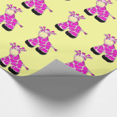 Cute Giraffe Gift Wrapping Paper for Children Cadeaupapier (Hoek)