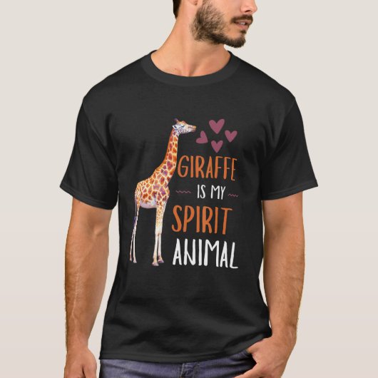 Cute Giraffe Giraffe is mijn dierlijk T-shirt (Voorkant)