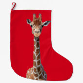 Cute giraffe grote kerstsok (Voorkant)