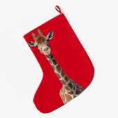 Cute giraffe grote kerstsok (Achterkant (Hangend))
