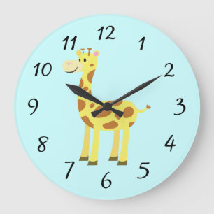Cute Giraffe Grote Klok