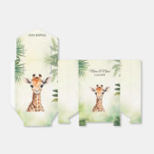Cute Giraffe Jungle Baby Shower Party Beautiful Bedankdoosjes (Uitgevouwen)