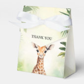 Cute Giraffe Jungle Baby Shower Party Beautiful Bedankdoosjes (Voorkant Zijde)