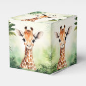 Cute Giraffe Jungle Baby Shower Party Beautiful Bedankdoosjes (Voorkant Zijde)