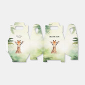 Cute Giraffe Jungle Baby Shower Party Beautiful Bedankdoosjes (Uitgevouwen)