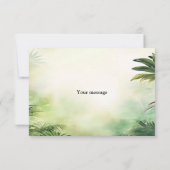 Cute Giraffe Jungle Baby Shower Party Beautiful Bedankkaart (Achterkant)