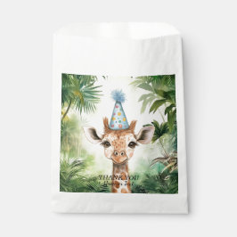 Cute Giraffe Jungle Baby Shower Party Beautiful Bedankzakje
