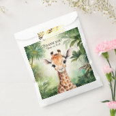 Cute Giraffe Jungle Baby Shower Party Beautiful Bedankzakje (Gezegeld)