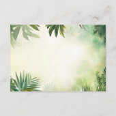 Cute Giraffe Jungle Baby Shower Party Beautiful Informatiekaartje (Achterkant)