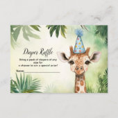 Cute Giraffe Jungle Baby Shower Party Beautiful Informatiekaartje (Voorkant)