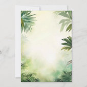 Cute Giraffe Jungle Baby Shower Party Beautiful Kaart (Achterkant)