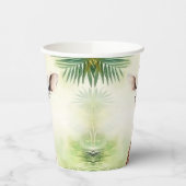 Cute Giraffe Jungle Baby Shower Party Beautiful Papieren Bekers (Links)