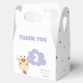 Cute Giraffe Jungle Safari Animal Birthday Bedankdoosjes (Geopend)