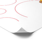 Cute Giraffe-Kawaii collectie Poster (Hoek)