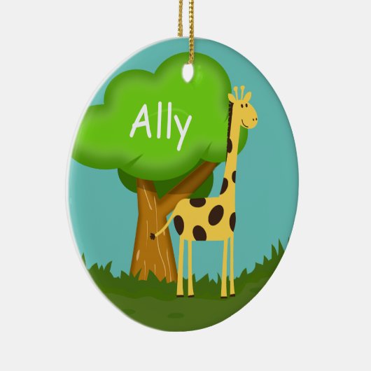 Cute Giraffe Keramisch Ornament (Rechts)