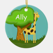 Cute Giraffe Keramisch Ornament (Voorkant)