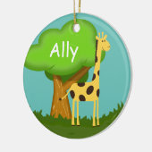 Cute Giraffe Keramisch Ornament (Links)