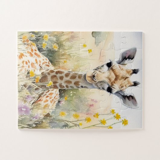 Cute Giraffe Legpuzzel (Horizontaal)