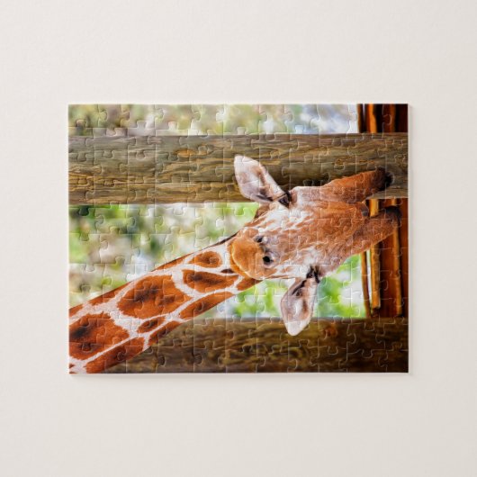Cute Giraffe Legpuzzel (Horizontaal)