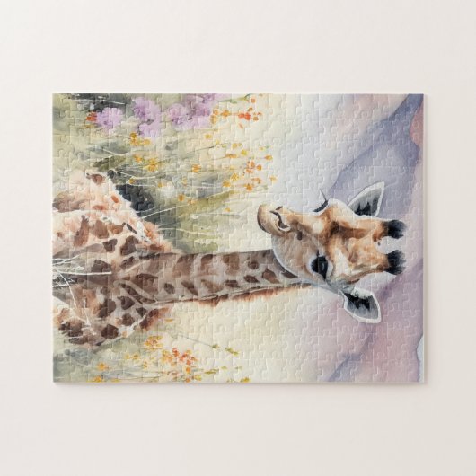 Cute Giraffe Legpuzzel (Horizontaal)