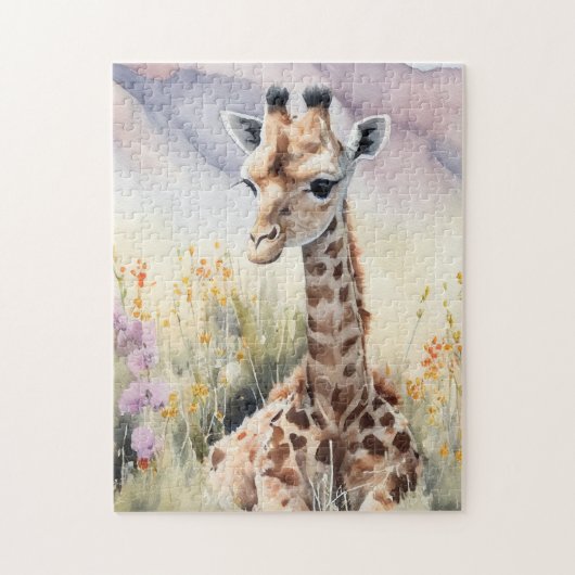 Cute Giraffe Legpuzzel (Verticaal)