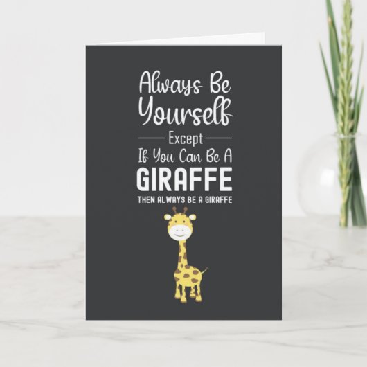 Cute Giraffe Lover Cards Funny Animal Children Kid Kaart (Voorkant)