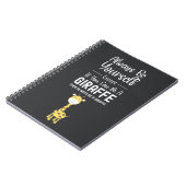 Cute Giraffe Lover Gifts Animals Funny Humor Notitieboek (Linkerzijde)