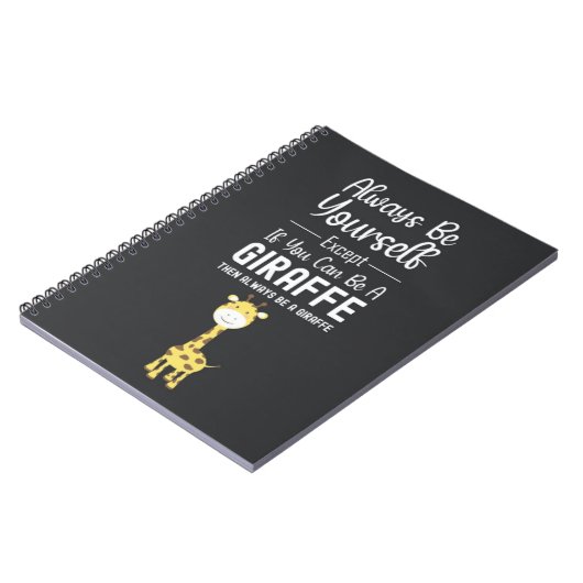 Cute Giraffe Lover Gifts Animals Funny Humor Notitieboek (Linkerzijde)